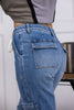 The Harlee from Judy Blue: High-Rise Cuffed Cargo Denim Jogger