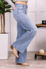 The Dixie from Judy Blue: High-Rise Retro Wide Leg Denim