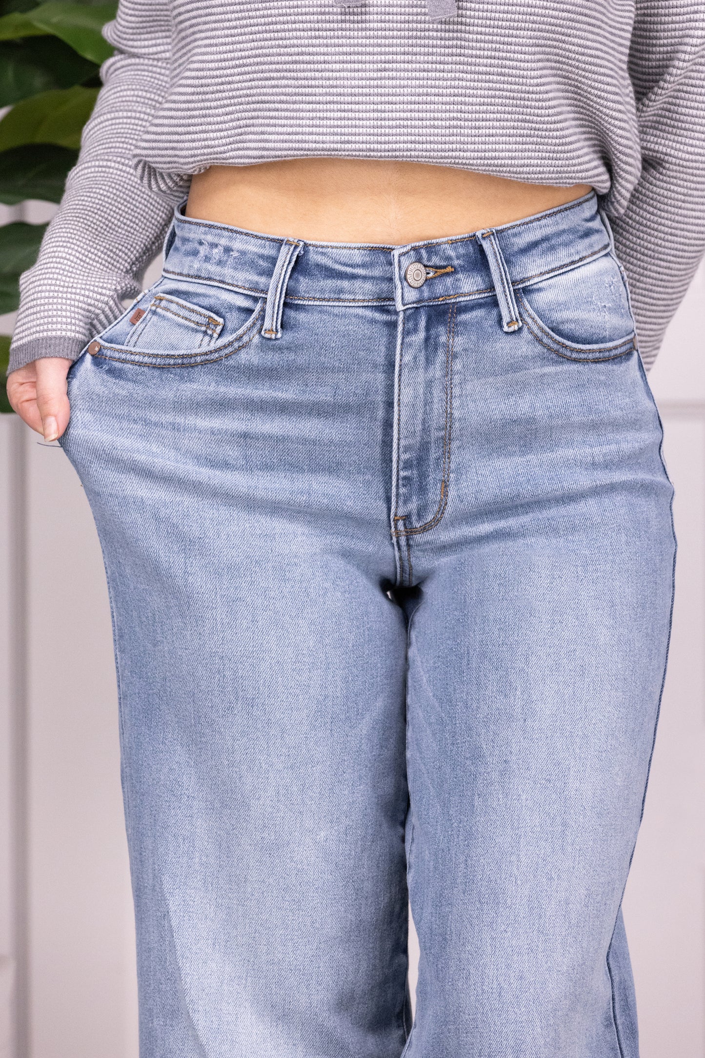 The Dixie from Judy Blue: High-Rise Retro Wide Leg Denim