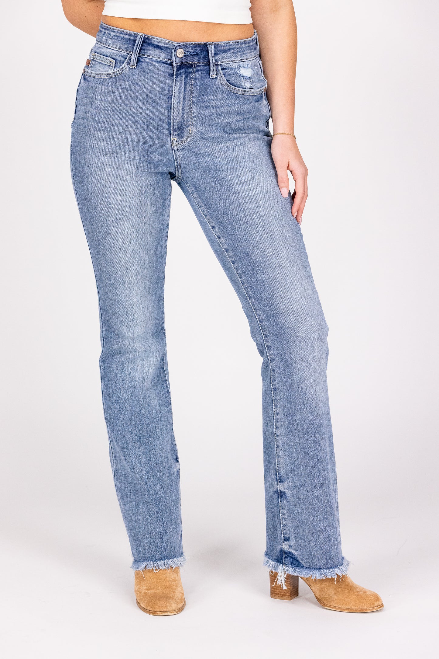 The Gloria from Judy Blue: High-Rise Bootcut Denim