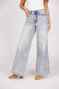 The Hillary from Judy Blue: High-Rise Tummy Control Retro Wide Leg Denim