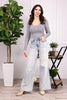 The Hillary from Judy Blue: High-Rise Tummy Control Retro Wide Leg Denim