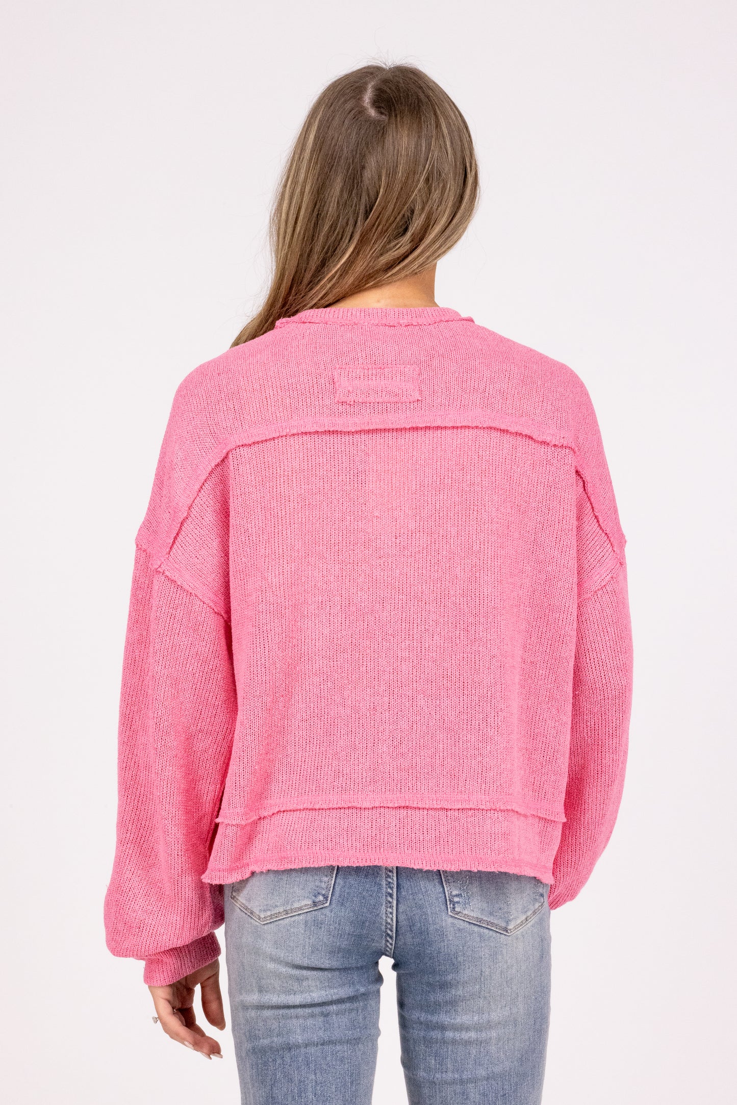 Lost in Daydreams Long Sleeve Knit Top