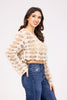 Always Positive Crochet Long Sleeve Top