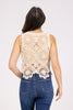 Shimmy and Sparkle Crochet Tank Top