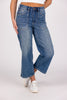 The Cyrus from Judy Blue: High Waisted Cropped Wide Denim w/Utility Pockets