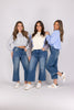 The Cyrus from Judy Blue: High Waisted Cropped Wide Denim w/Utility Pockets