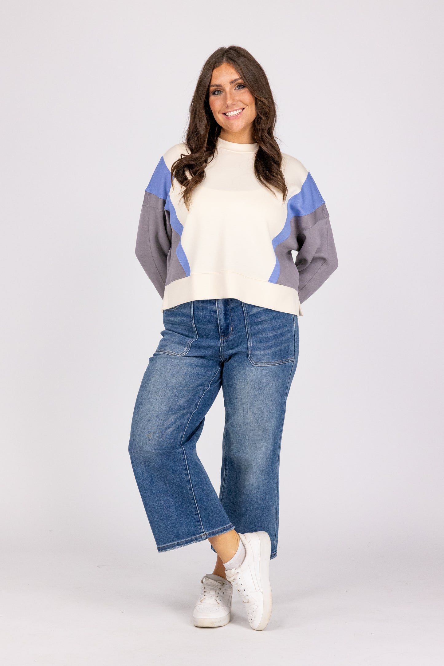 The Cyrus from Judy Blue: High Waisted Cropped Wide Denim w/Utility Pockets