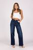 The Elena from Judy Blue: High Waisted Wide Leg Denim