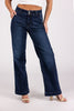 The Elena from Judy Blue: High Waisted Wide Leg Denim