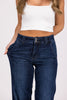 The Elena from Judy Blue: High Waisted Wide Leg Denim