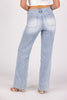 Drive Around Town From Lovervet: High-Rise 90's Vintage Trouser Hem Flare Denim