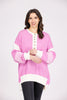 Peach Love Cupid's Heart Women's Sweater