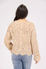 POL Bonfire Cozy Women's Button Up Knit Sweater