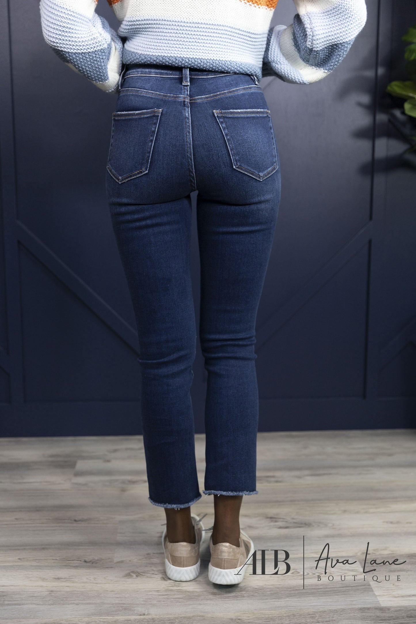 Lovervet Hold Onto Me High-Rise Straight Leg Denim