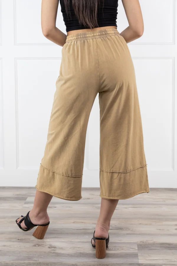 Miss Me Wide Leg Cropped Pants