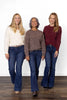 The Gwen from Lovervet *Three Length* Mid-Rise Tummy Control Flare Denim