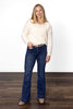 The Gwen from Lovervet *Three Length* Mid-Rise Tummy Control Flare Denim
