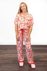 ALB Custom Women's Festive Short Sleeve and Pants Jammies Set