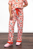 ALB Custom Women's Festive Short Sleeve and Pants Jammies Set