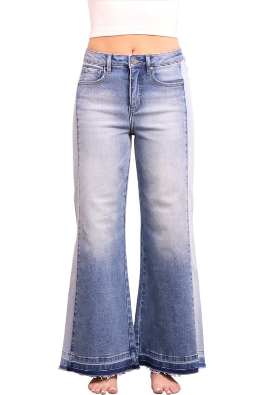 The Leah by Ava Lane High-Rise Tummy Control Wide Leg Jeans in Three Lengths