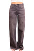 The Tara by Ava Lane High-Rise Tummy Control Charcoal Wide Leg Jeans in Three Lengths