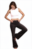 The Gwen from Lovervet Mid-Rise Tummy Control Flare Black Denim Three Lengths