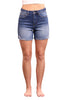 High-Rise Tummy Control Denim Shorts - Two Inseams