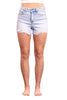 The Lennie by Ava Lane High-Rise Tummy Control Distressed Denim Shorts Two Lengths