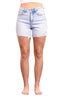 The Lennie by Ava Lane High-Rise Tummy Control Distressed Denim Shorts Two Lengths