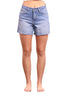 The Zora by Ava Lane Mid To High-Rise Tummy Control Denim Shorts Two Lengths