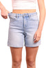 High-Rise Tummy Control Light Wash Denim Shorts