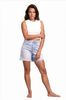 High-Rise Tummy Control Light Wash Denim Shorts