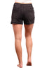 Mid-Rise Black Denim Shorts