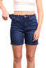High-Rise Tummy Control Denim Shorts