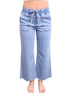 High-Rise Elastic Waist Wide Leg Jeans