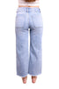 High-Rise Tummy Control Cropped Raw Hem Wide Leg Jeans