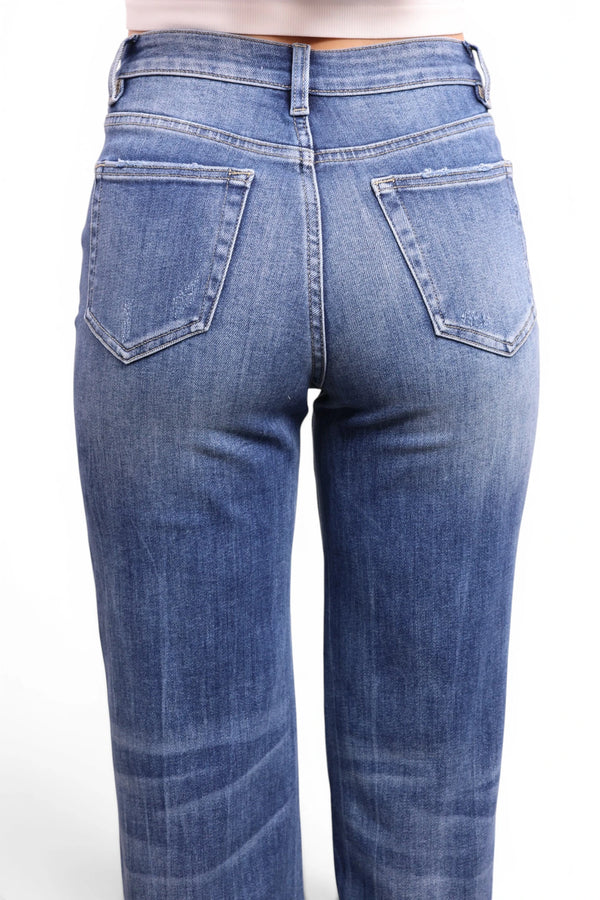 High-Rise Tummy Control Flare Leg Jeans