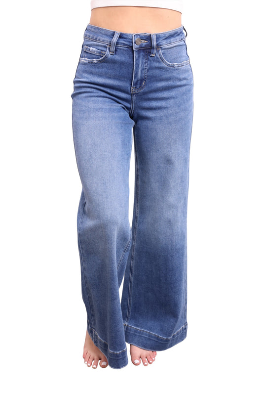 The Billy by Ava Lane High-Rise Tummy Control Extreme Wide Leg Jeans in Three Lengths