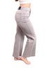 High-Rise Tummy Control Wide Leg Stone Gray Jeans