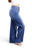 High-Rise Tummy Control Vintage Wide Leg Jeans