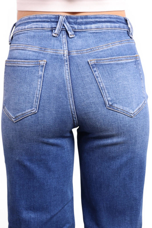 The Carson High-Rise Tummy Control Vintage Wide Leg Jeans