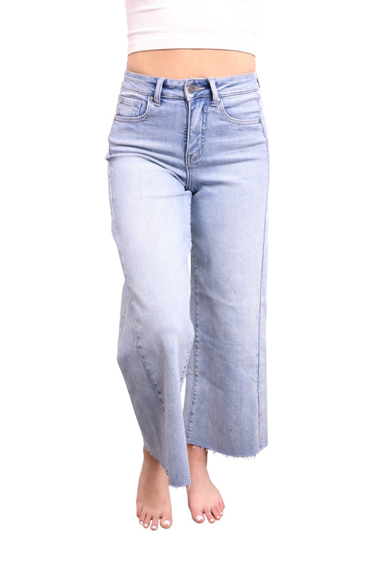 High-Rise Tummy Control Wide Leg Jeans