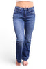 The Georgia Mid-Rise Tummy Control Vintage Blue Bootcut Jeans