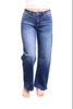 The Darcy Mid-Rise Tummy Control Barrel Jeans