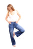 The Darcy Mid-Rise Tummy Control Barrel Jeans