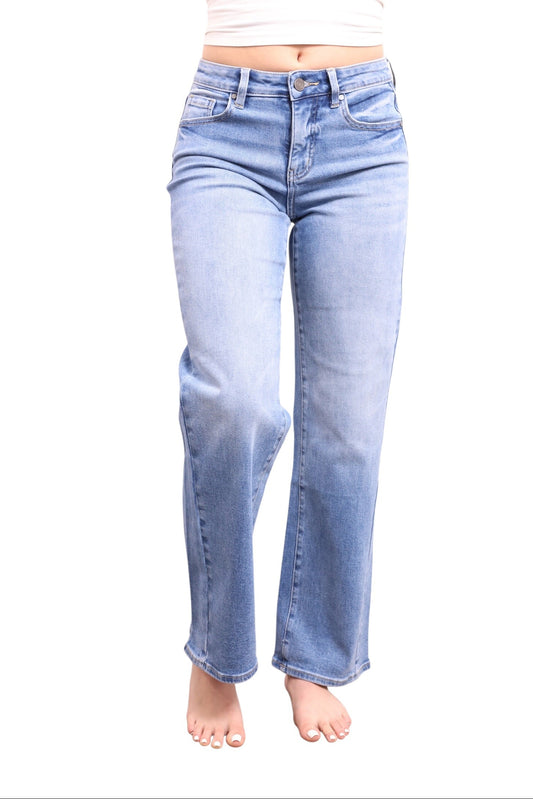 The Steph Mid-Rise Tummy Control Vintage Straight Leg Jeans