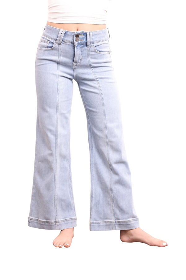The Joan Super High-Rise Tummy Control Wide Leg Jeans