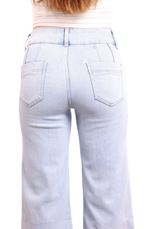 The Joan Super High-Rise Tummy Control Wide Leg Jeans