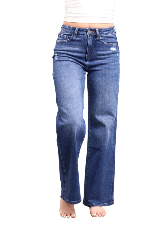 The Brenda High-Rise Tummy Control Wide Leg Jeans